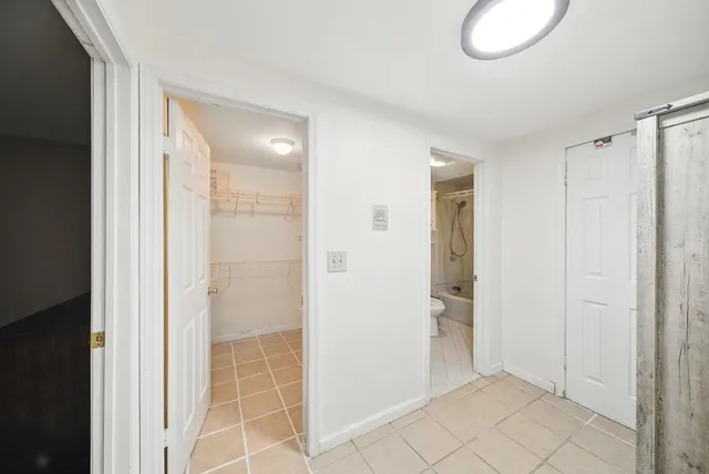 a view of an empty room