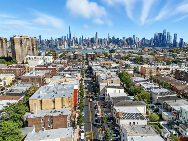 an aerial view of a city