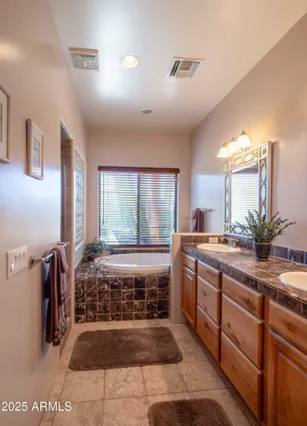 a view of a lake with a mountain in the background