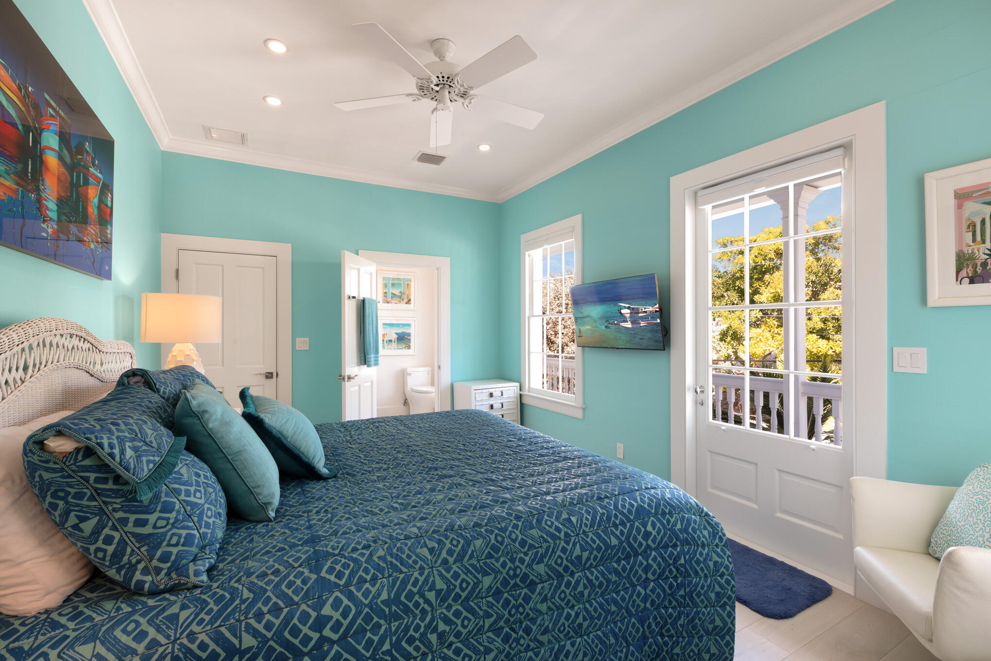 626 William Street Key West, FL 33040 - Photo 26 of 68 a spacious bedroom with a large bed and a window
