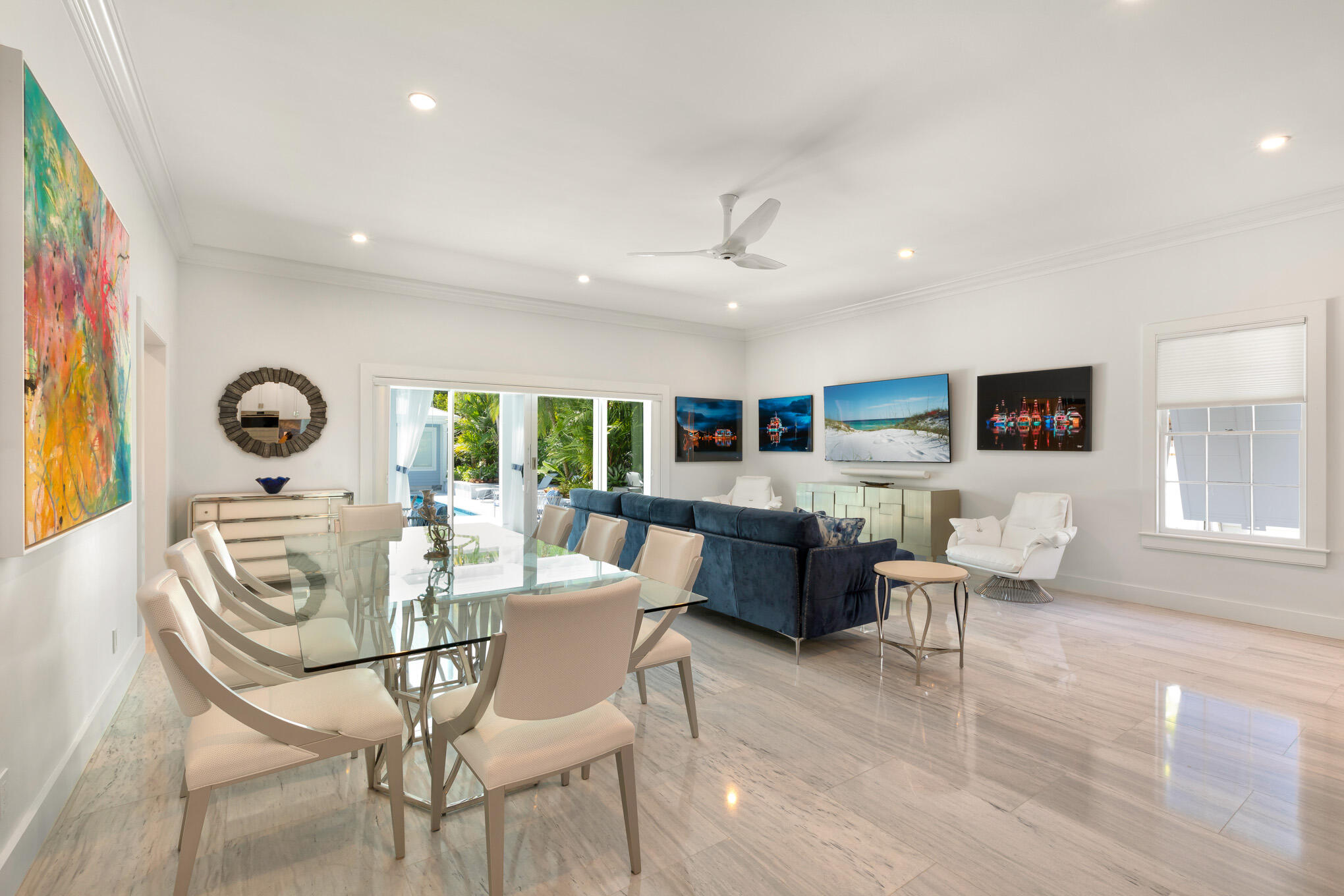 626 William Street Key West, FL 33040 - Photo 33 of 68 a living room with fireplace furniture and a large window