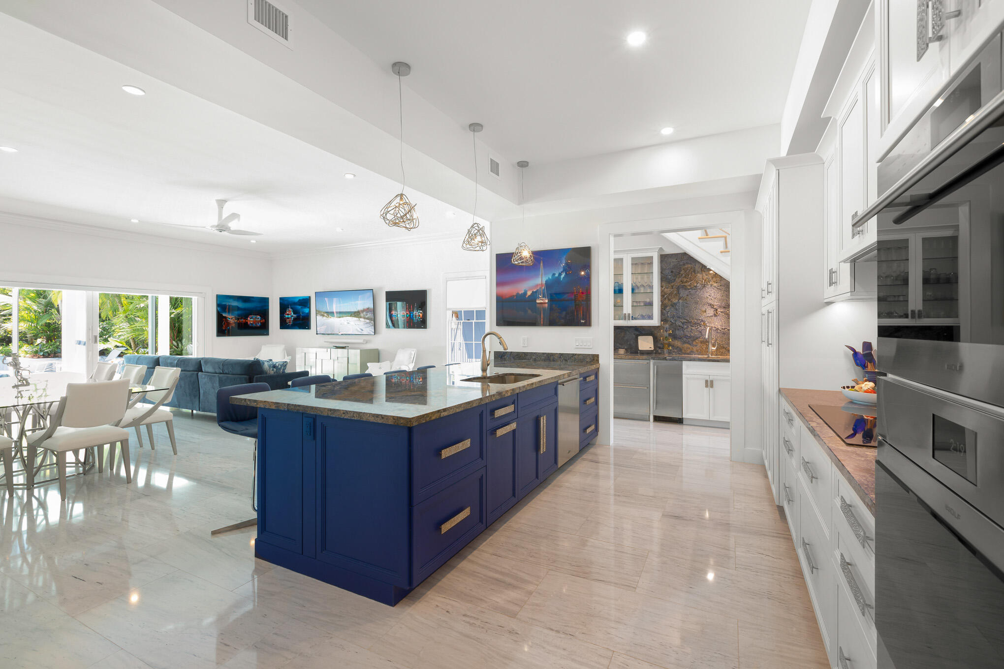 626 William Street Key West, FL 33040 - Photo 41 of 68 a large kitchen with stainless steel appliances lots of counter top space