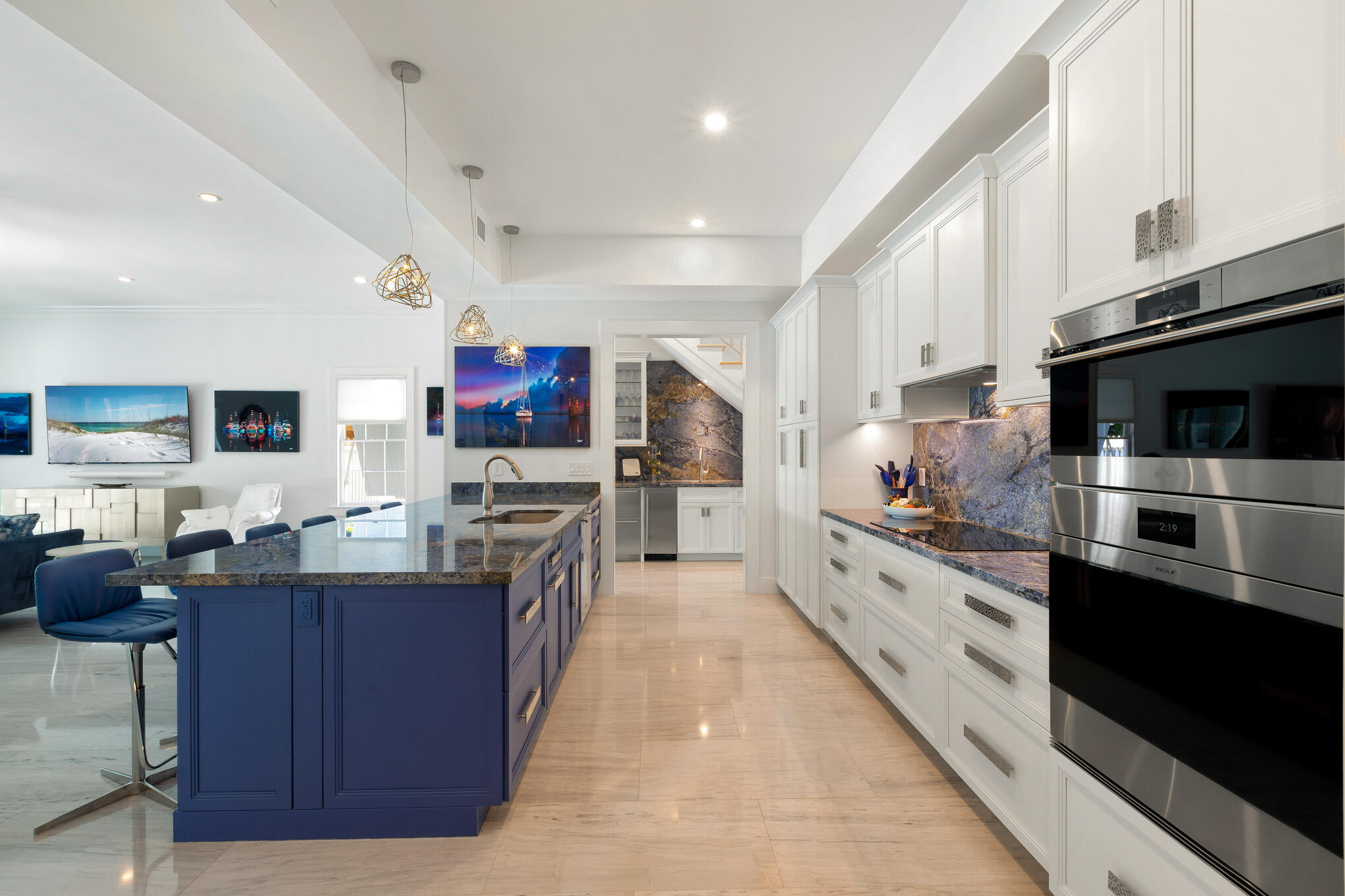 626 William Street Key West, FL 33040 - Photo 42 of 68 a large kitchen with stainless steel appliances lots of counter top space