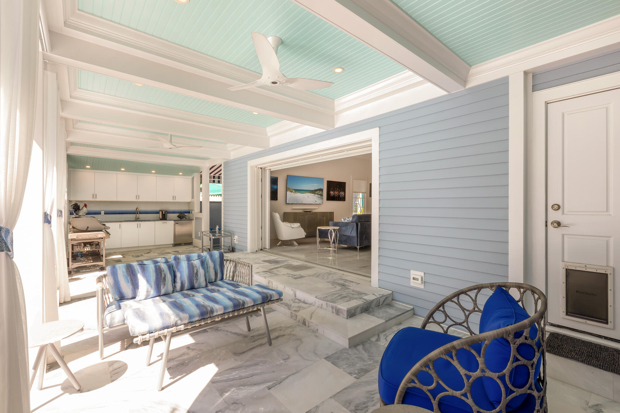 626 William Street Key West, FL 33040 - Photo 50 of 68 a living room with furniture and a large window