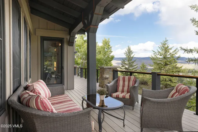 a outdoor living space with furniture and outdoor view