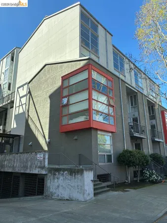 a front view of a building