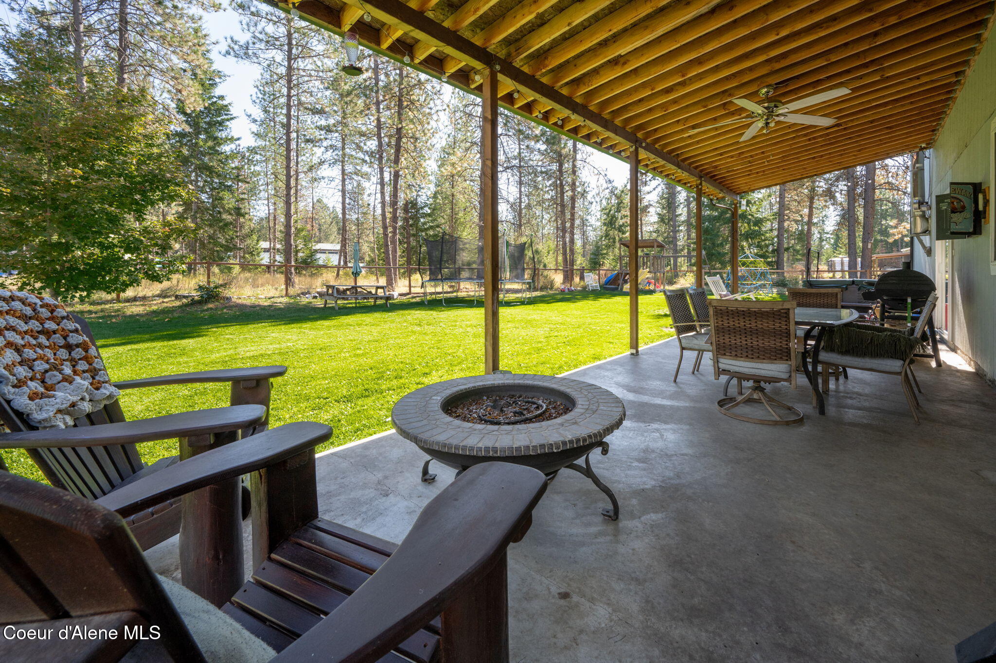 7434 West Diagonal Road Rathdrum, ID 83858 - Photo 42 of 69 Covered Rear Patio
