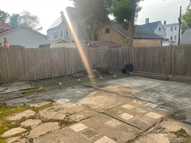 a backyard of a house