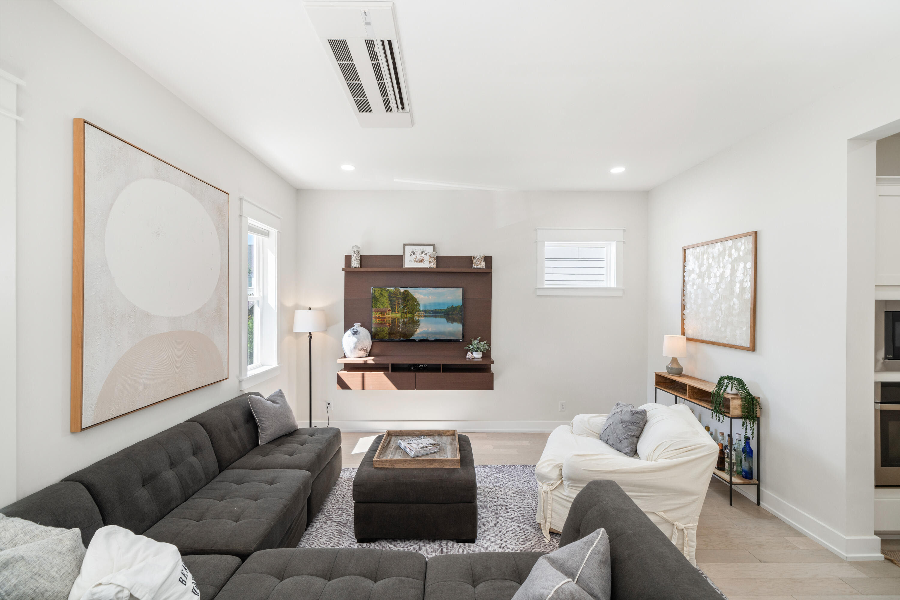 97 Beach View Drive Inlet Beach, FL 32461 - Photo 13 of 57 a living room with furniture and a flat screen tv