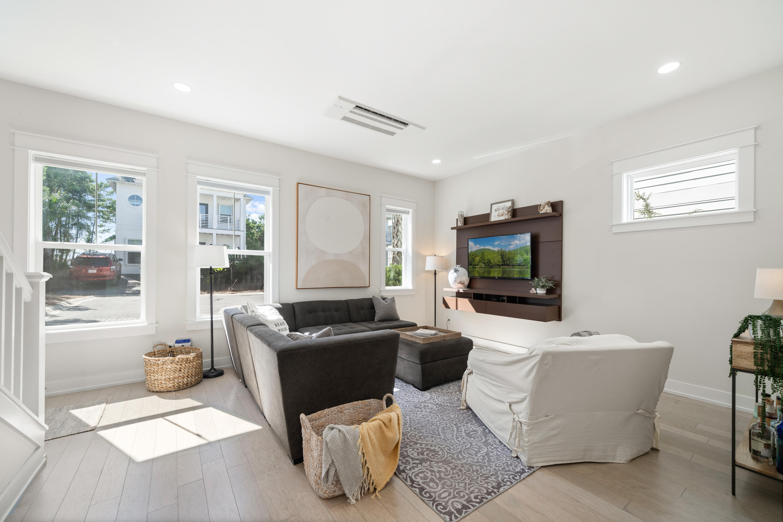 97 Beach View Drive Inlet Beach, FL 32461 - Photo 14 of 57 a living room with furniture and a flat screen tv
