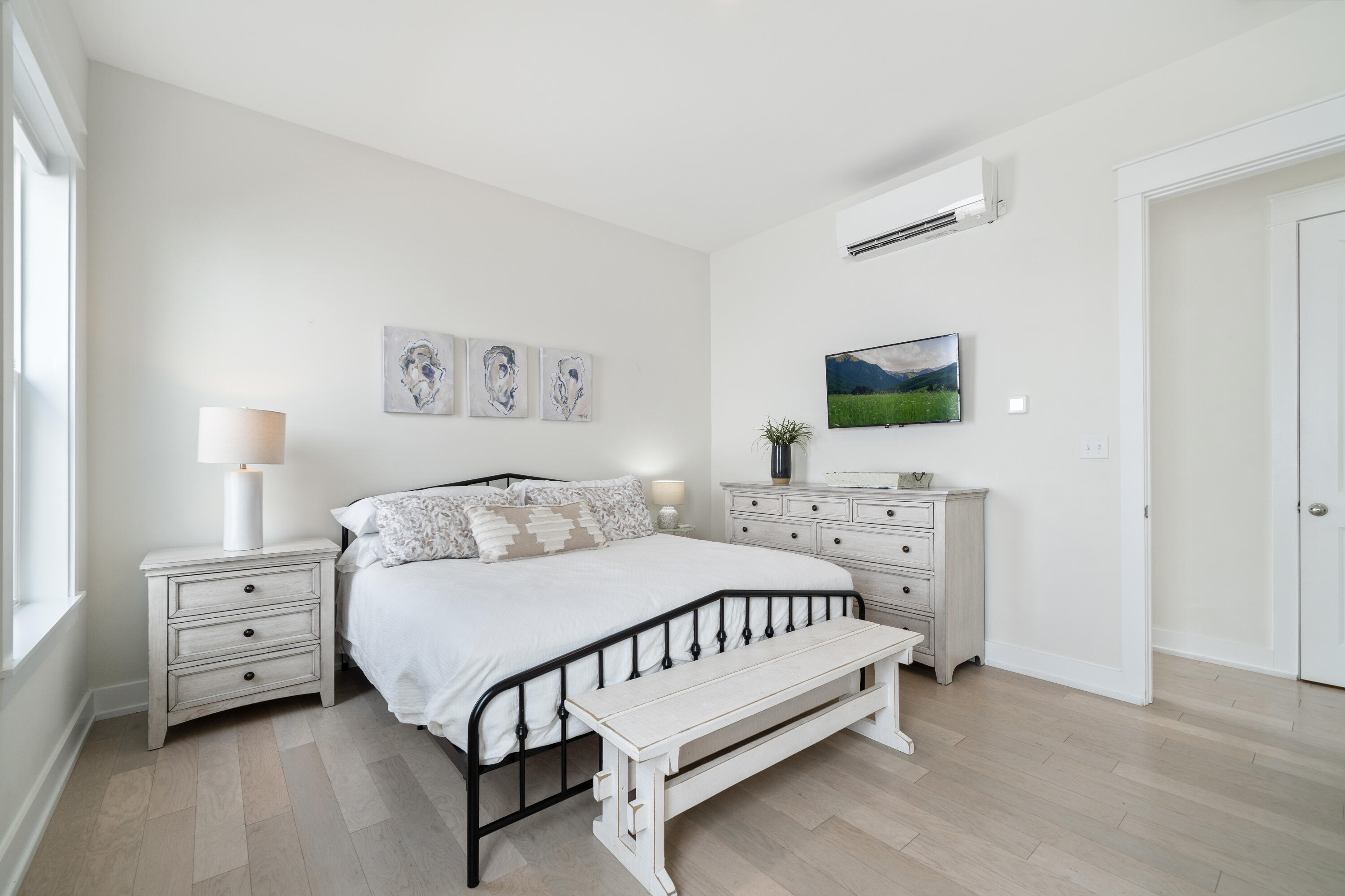 97 Beach View Drive Inlet Beach, FL 32461 - Photo 17 of 57 a bedroom with a bed and a night stand