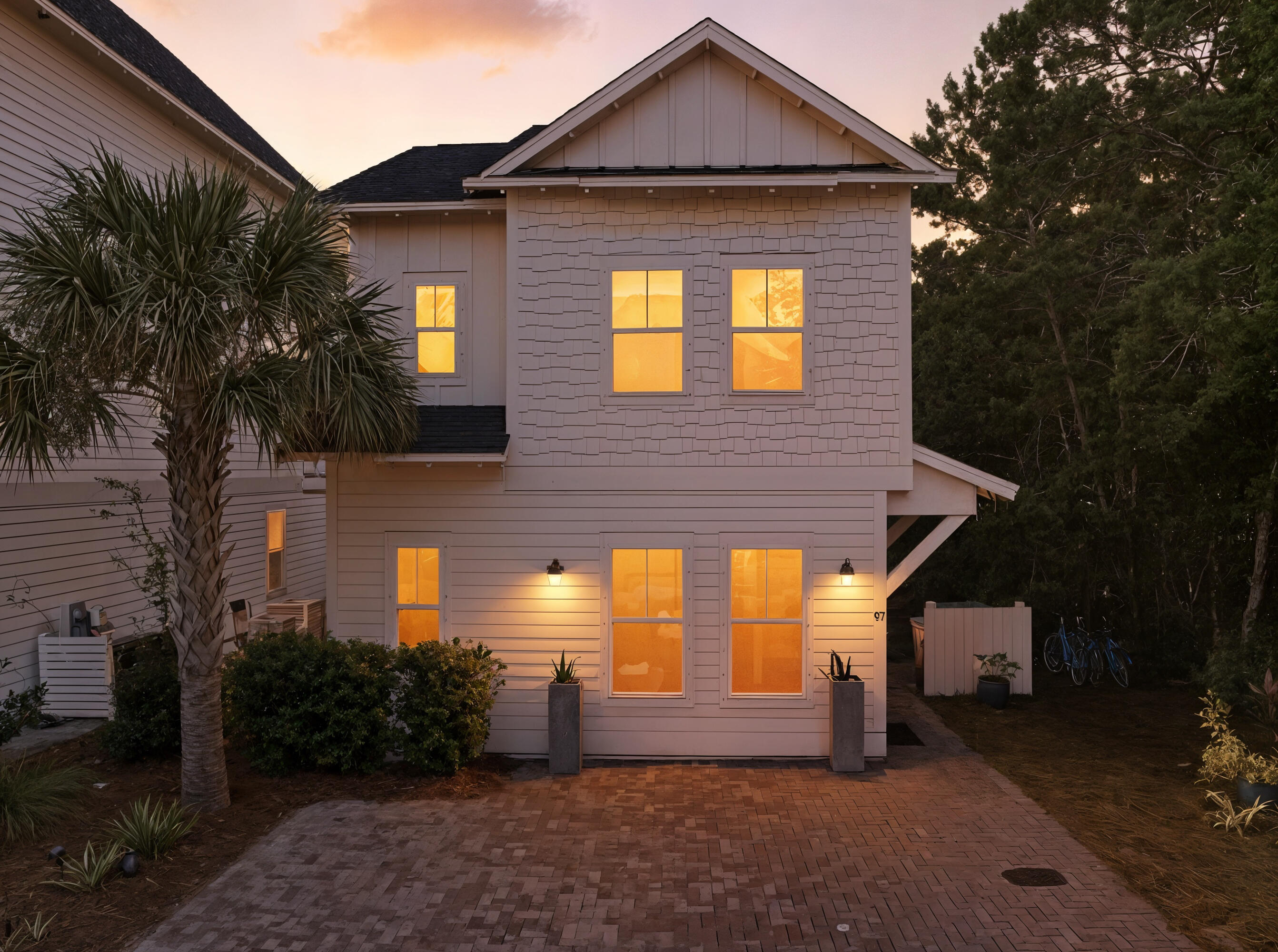97 Beach View Drive Inlet Beach, FL 32461 - Photo 2 of 57 a front view of a house with garden