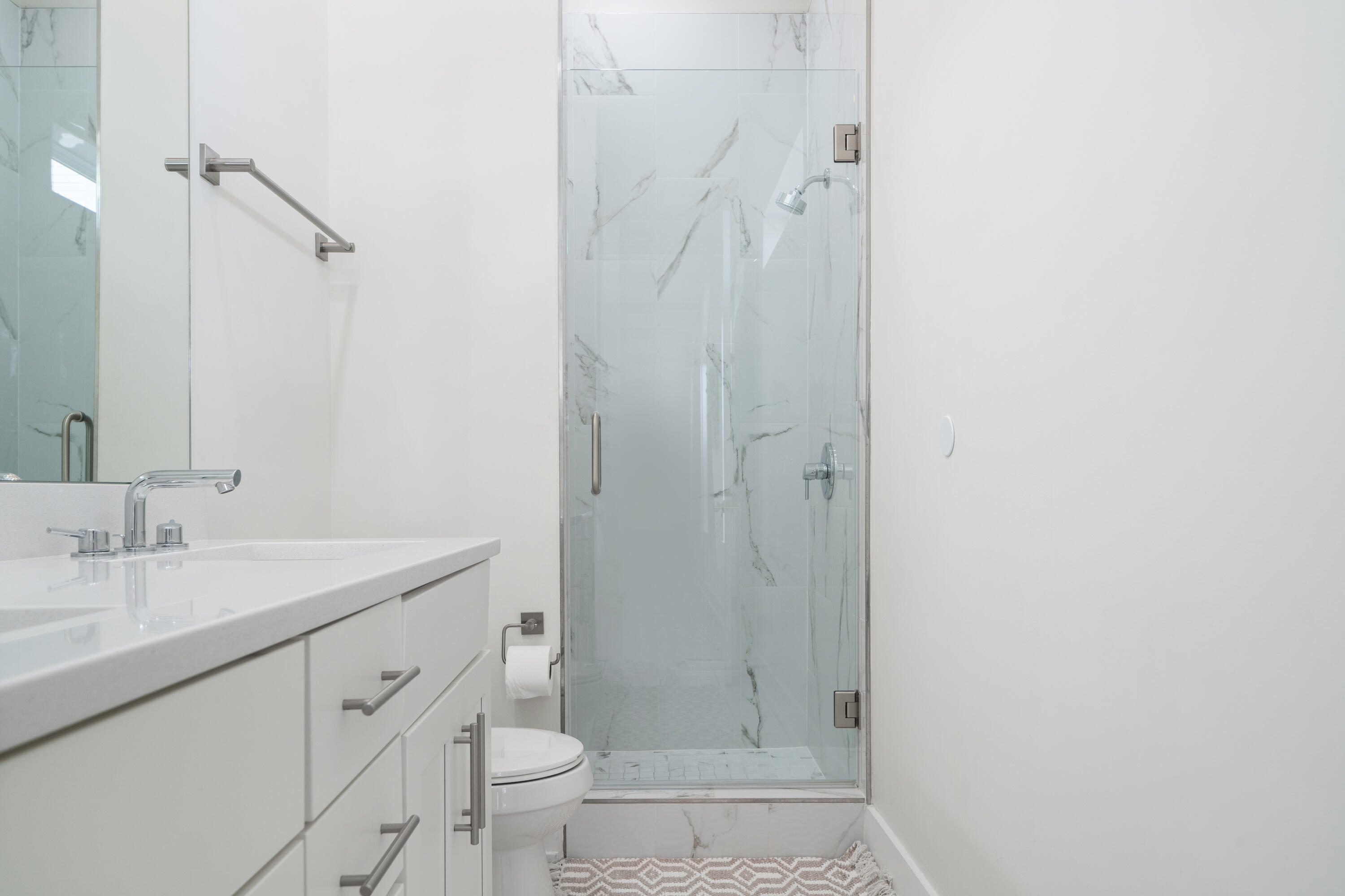 97 Beach View Drive Inlet Beach, FL 32461 - Photo 21 of 57 a bathroom with a shower and a sink