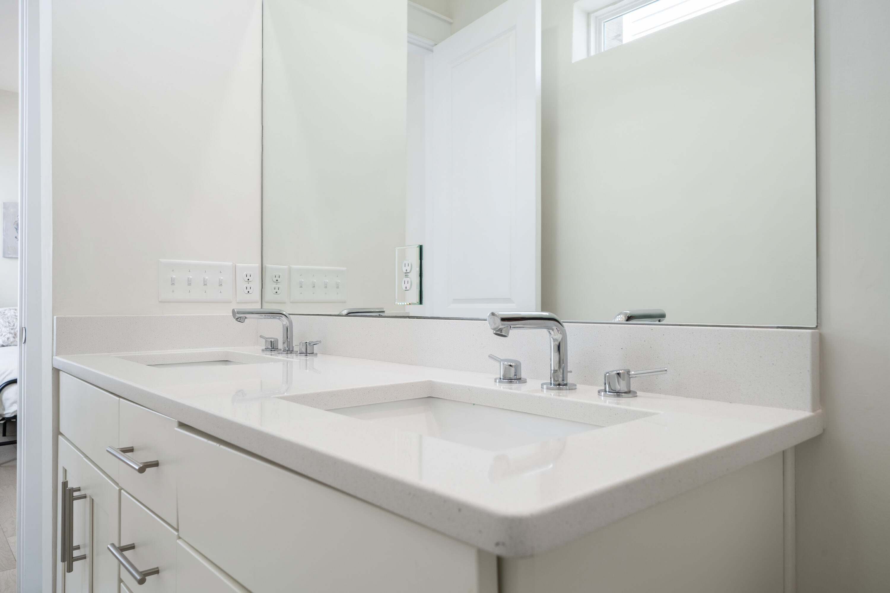 97 Beach View Drive Inlet Beach, FL 32461 - Photo 23 of 57 a bathroom with a sink and a mirror