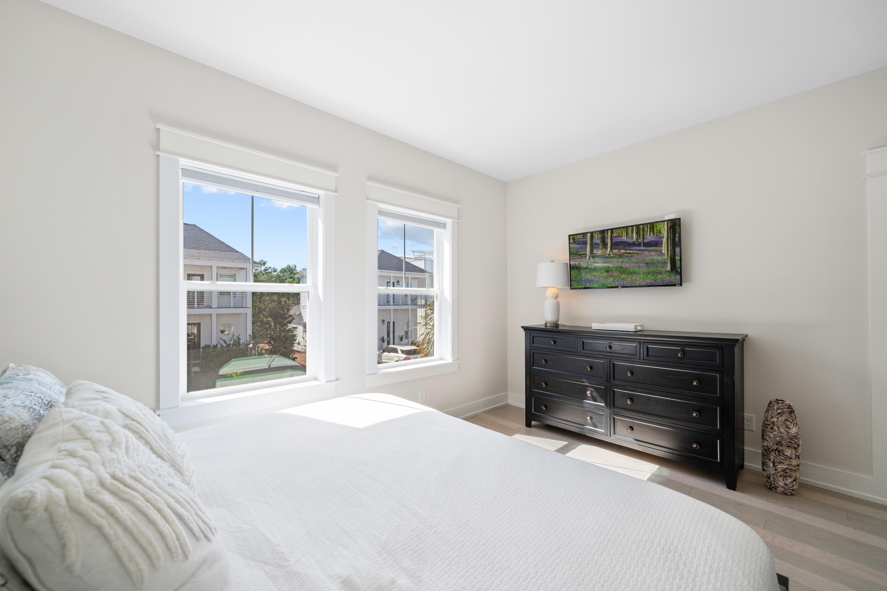 97 Beach View Drive Inlet Beach, FL 32461 - Photo 29 of 57 a bedroom with a bed and a large window