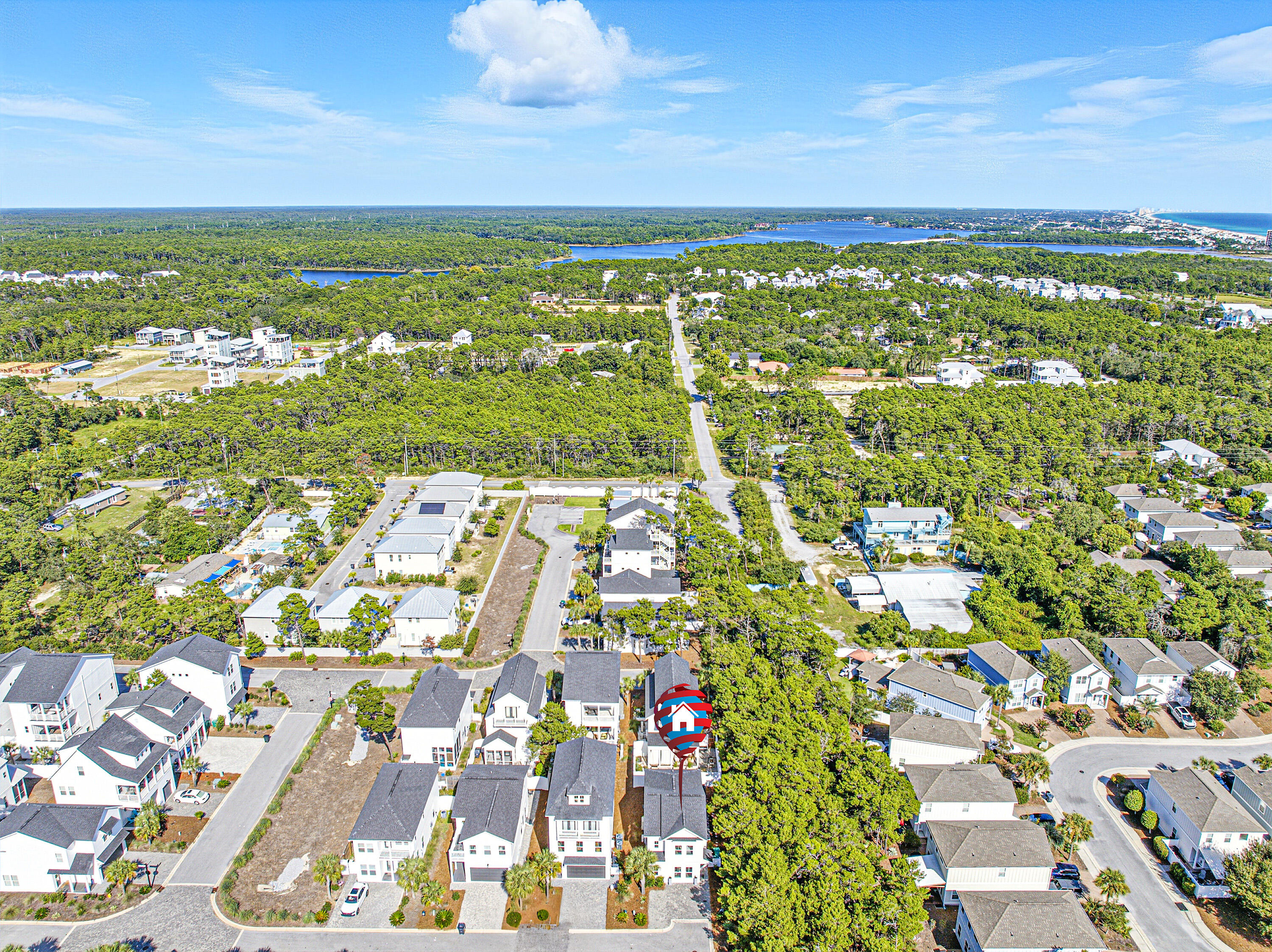 97 Beach View Drive Inlet Beach, FL 32461 - Photo 51 of 57 a view of city with ocean