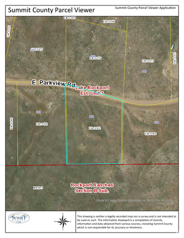 Summit County Parcel Viewer Application. Displaying the property's geographic and parcel information