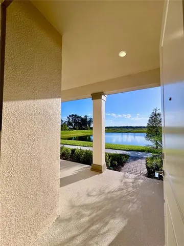 a house view with a garden space