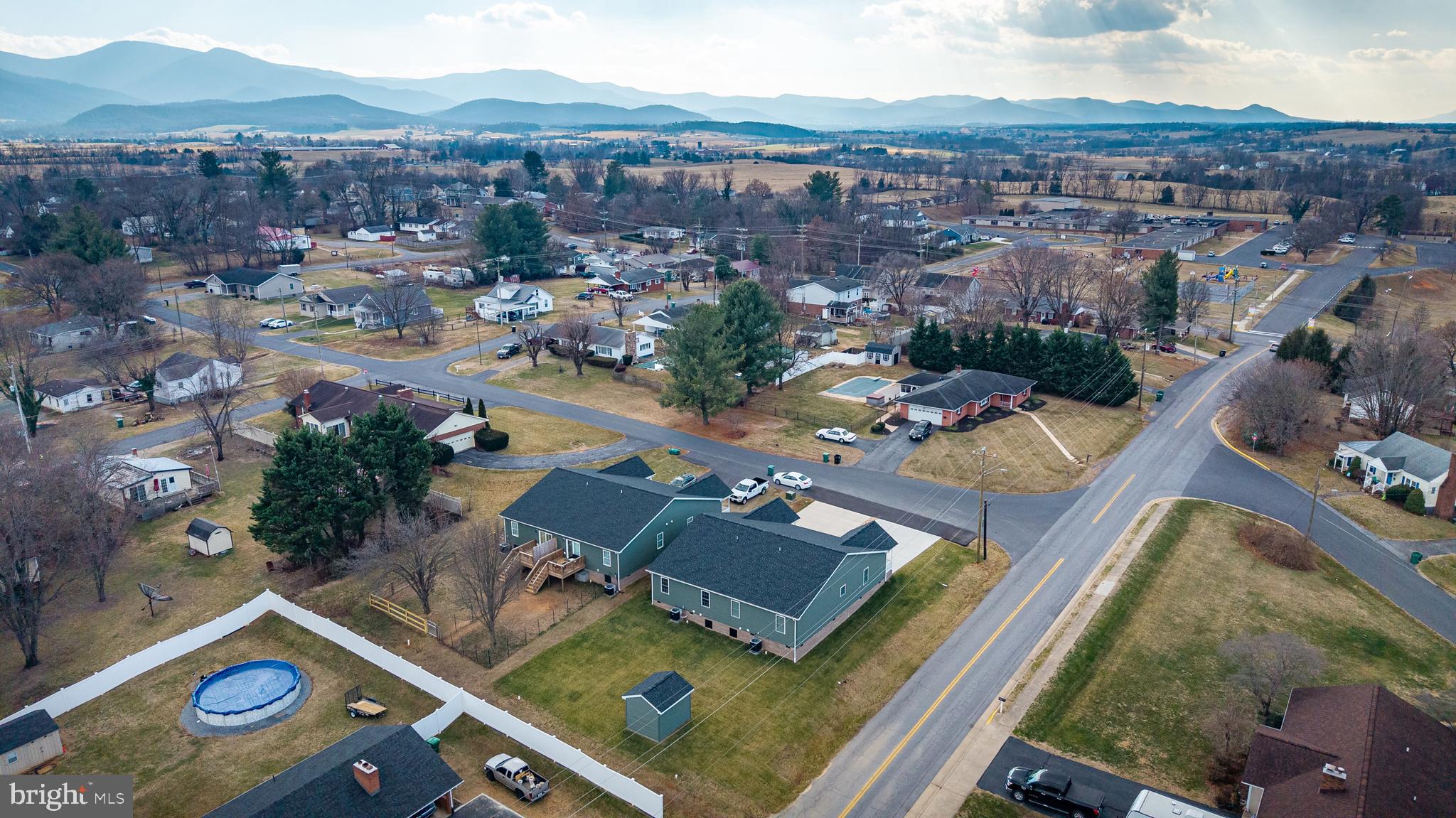 103 6th Avenue Luray, VA 22835 - Photo 44 of 58 an aerial view of a house with a swimming pool