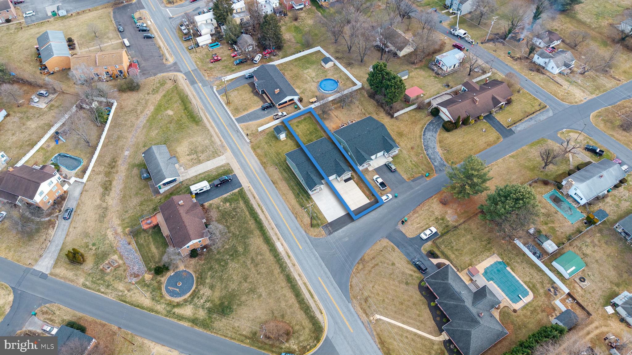103 6th Avenue Luray, VA 22835 - Photo 45 of 58 an aerial view of a house with a swimming pool