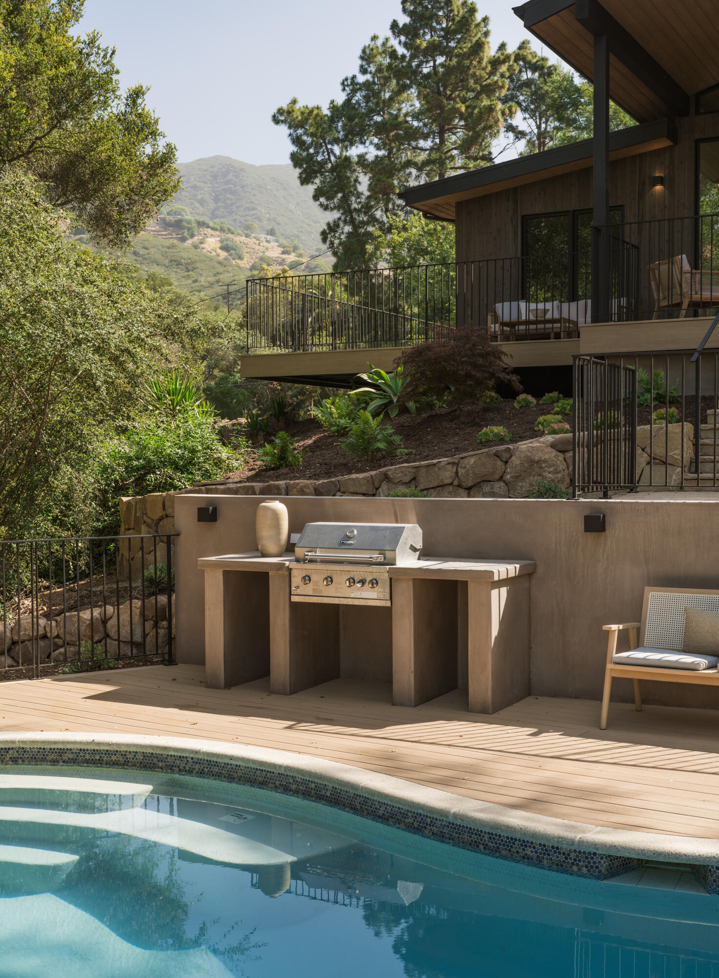 1590 San Roque Road Santa Barbara, CA 93105 - Photo 35 of 50 36. PoolBBQView