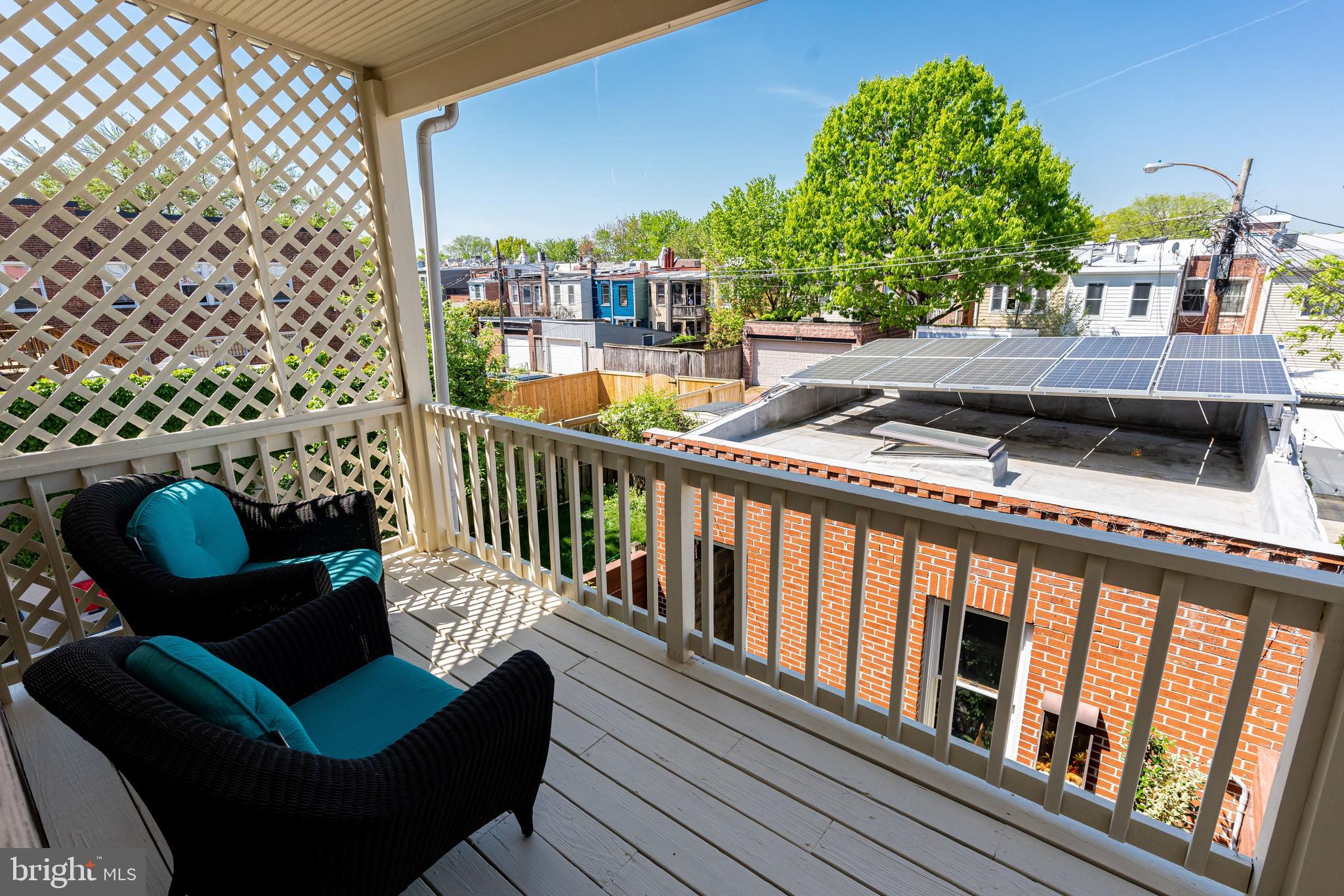 238 10th Street Northeast Washington, DC 20002 - Photo 20 of 29 Balcony off Bedroom 3