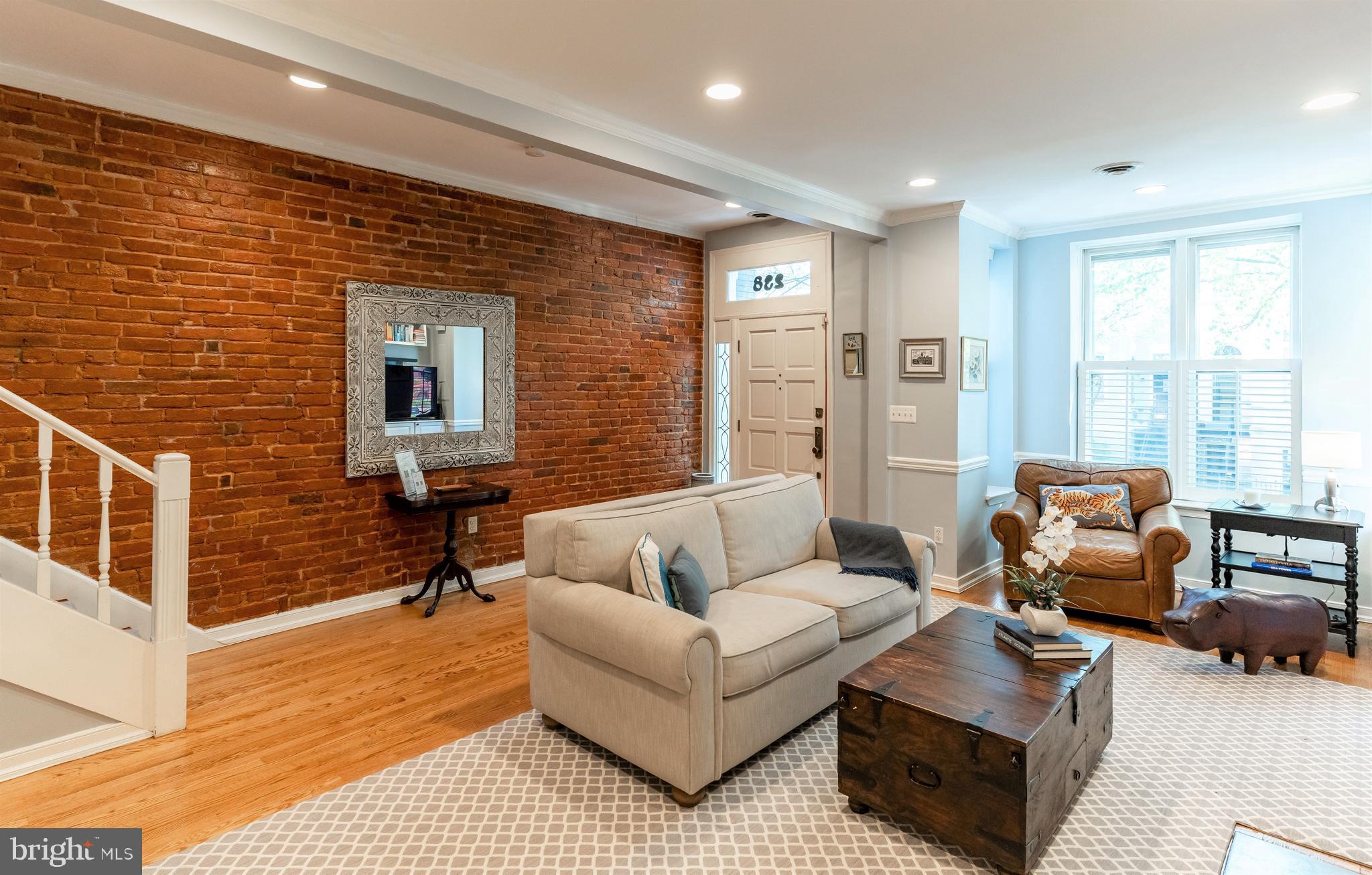 238 10th Street Northeast Washington, DC 20002 - Photo 2 of 29 Living Room open to Foyer