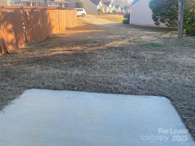 a view of a yard with a sink