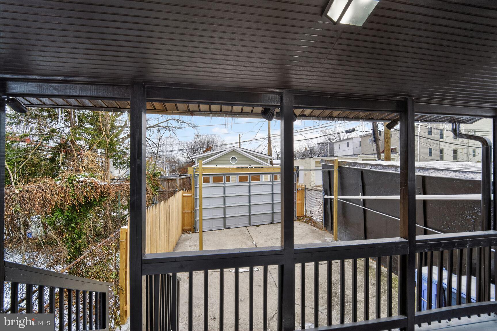4017 14th Street Northwest Washington, DC 20011 - Photo 19 of 25 a view of a balcony with a swing