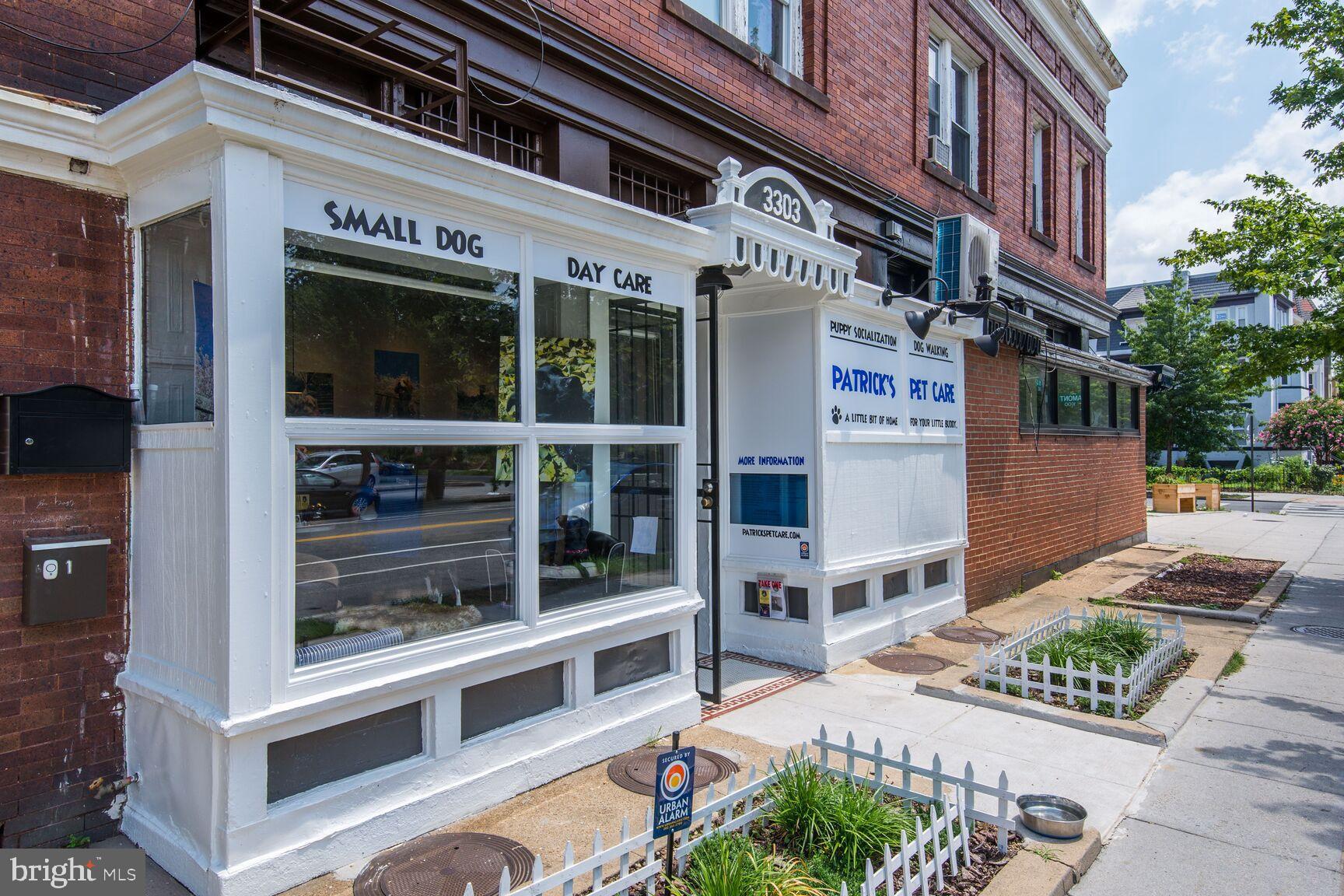 4017 14th Street Northwest Washington, DC 20011 - Photo 22 of 25 a front view of a building with glass windows and door