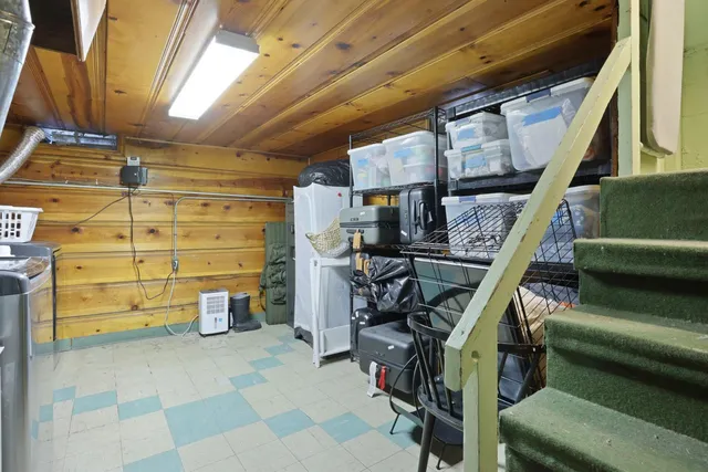 a view of storage and utility room