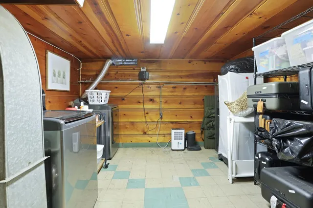 a view of storage and utility room