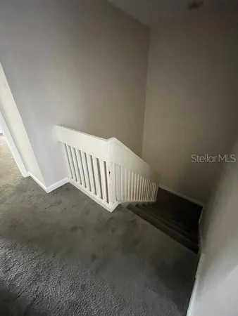 a view of a yard with plants and a fountain