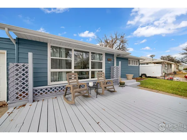 a view of a house with sitting area