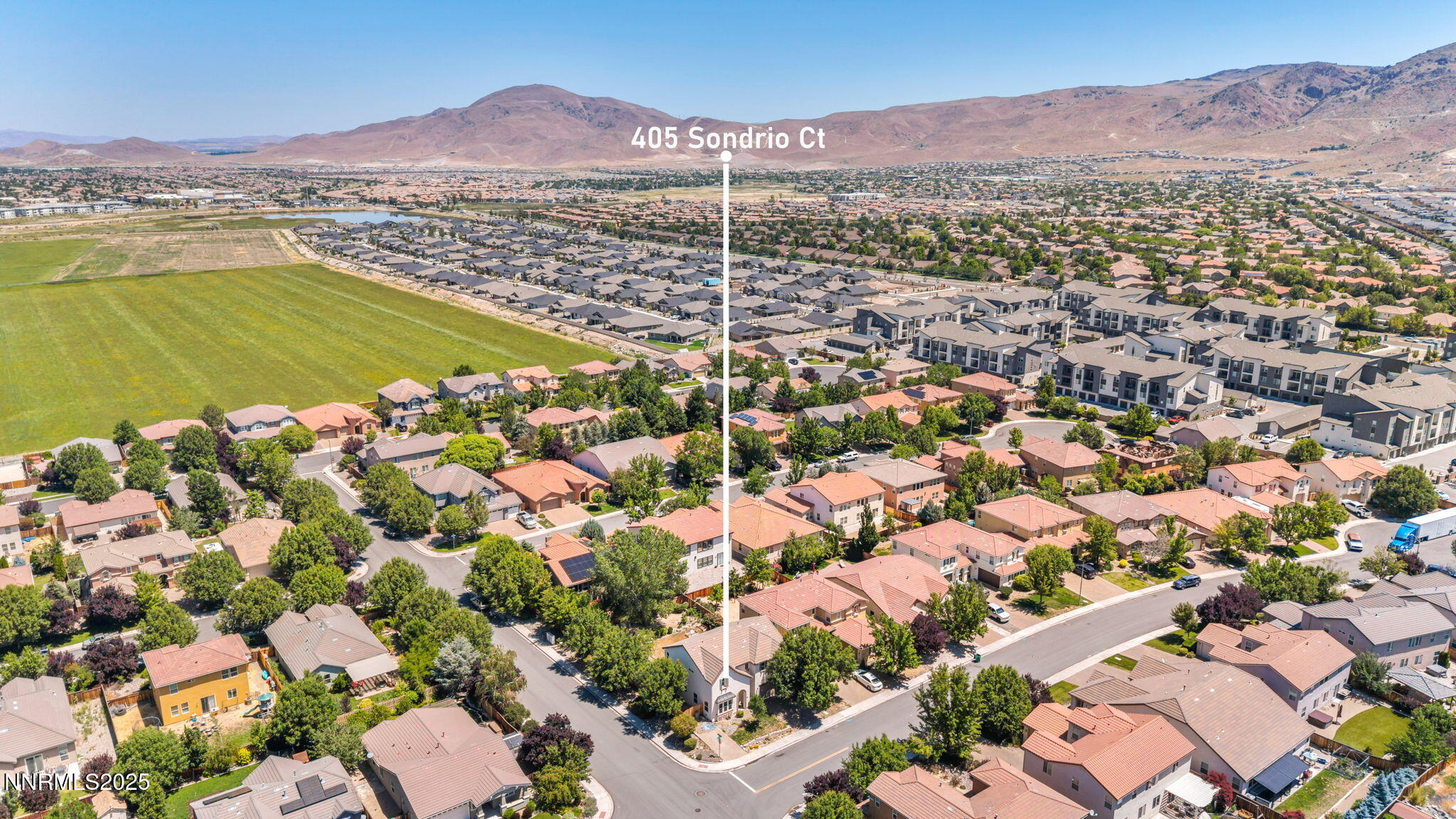 405 Sondrio Court Reno, NV 89521 - Photo 51 of 58 a view of a city with mountains in the background