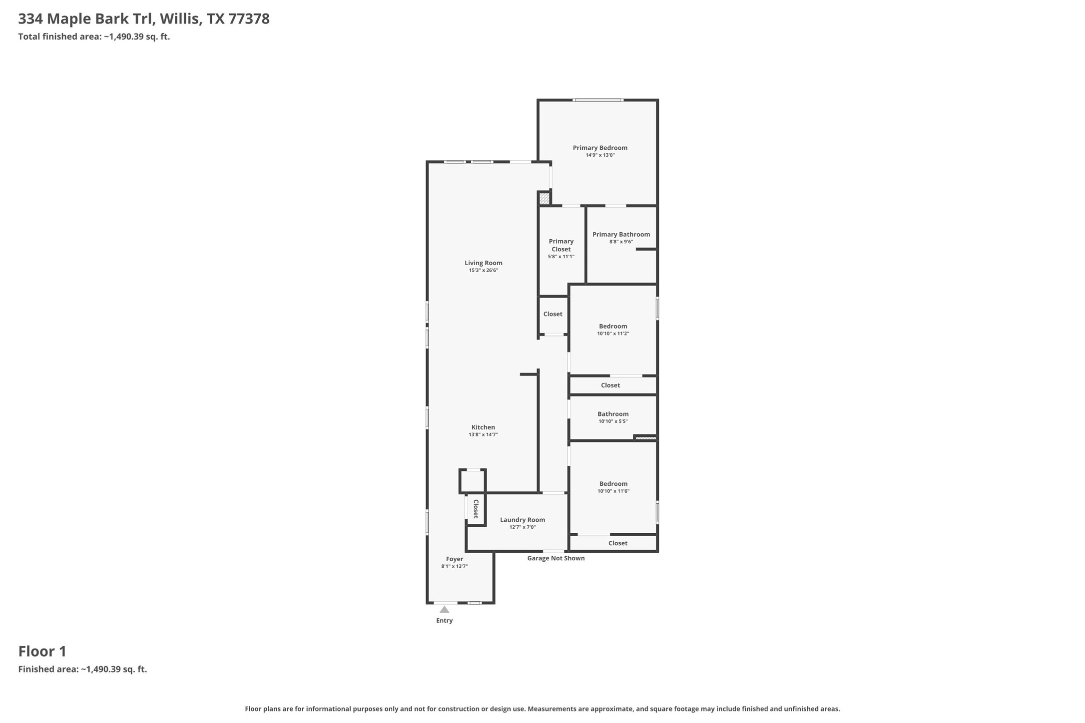 334 Maple Bark Trail Willis, TX 77378 - Photo 26 of 26 Floor plan