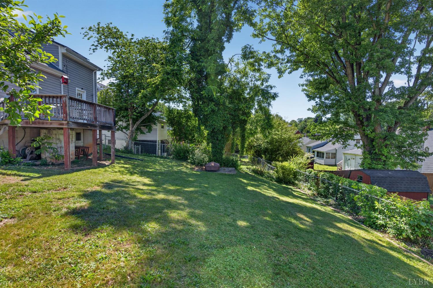 1305 Harding Street Lynchburg, VA 24502 - Photo 26 of 33 a view of a backyard with a garden
