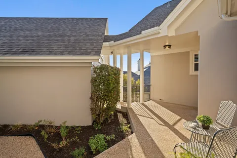 a front view of a house