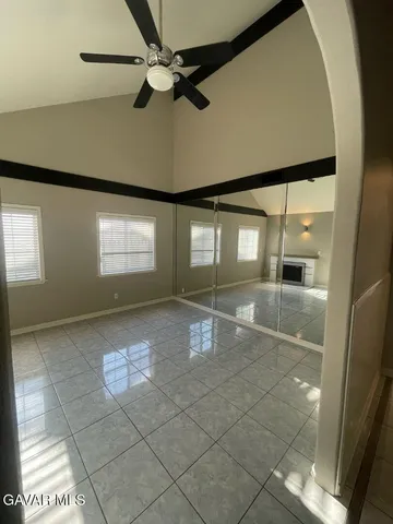 a view of an empty room and window