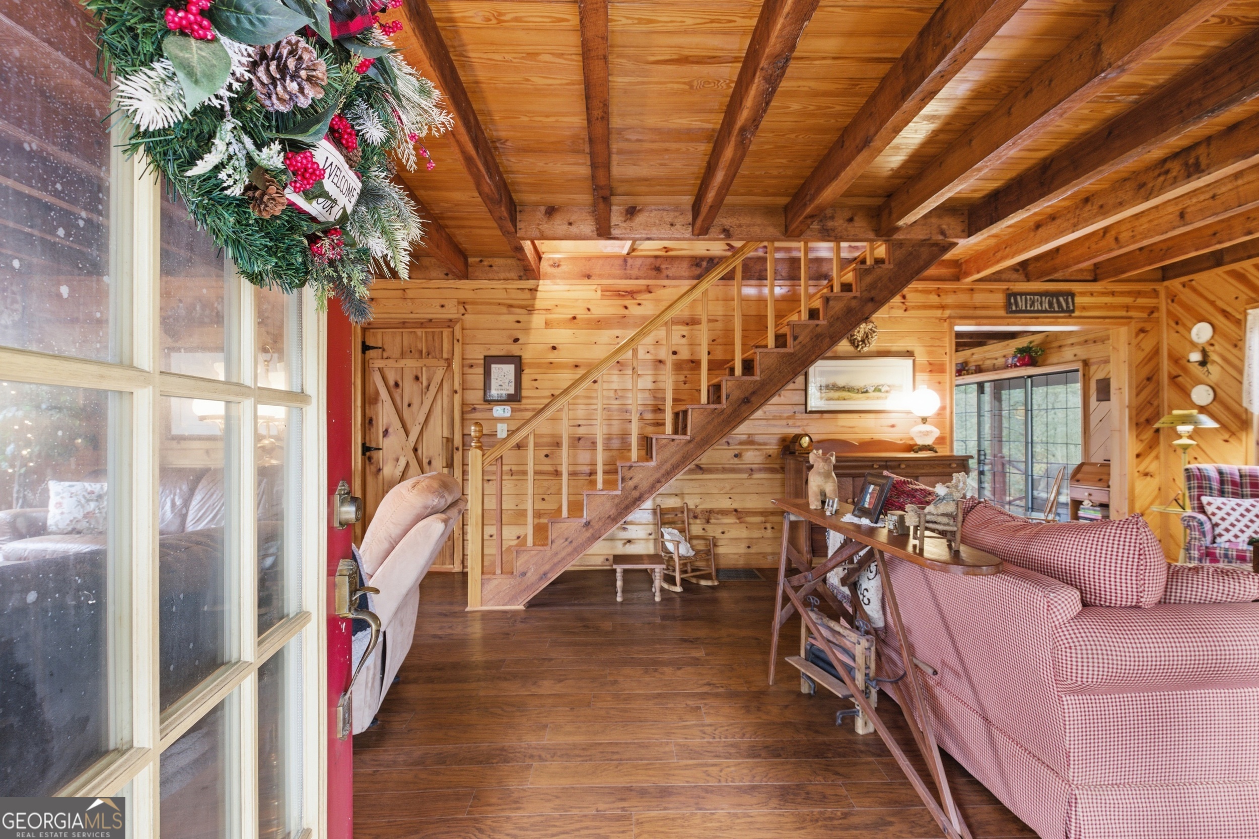 801 Sillycook Trail Clarkesville, GA 30523 - Photo 5 of 47 a view of entryway and hall with wooden floor
