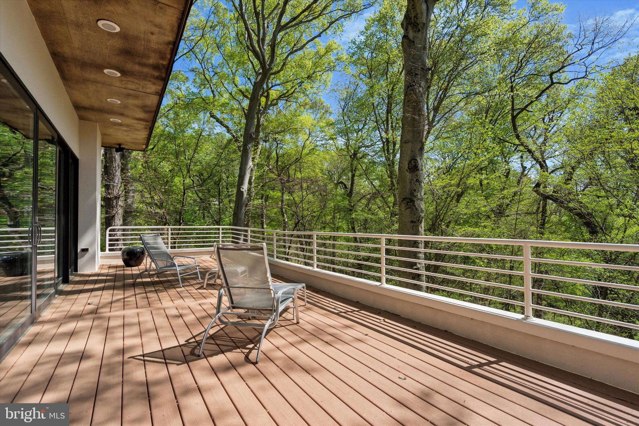 4126 Apalogen Road Philadelphia, PA 19129 - Photo 31 of 75 a view of balcony with wooden floor and fence