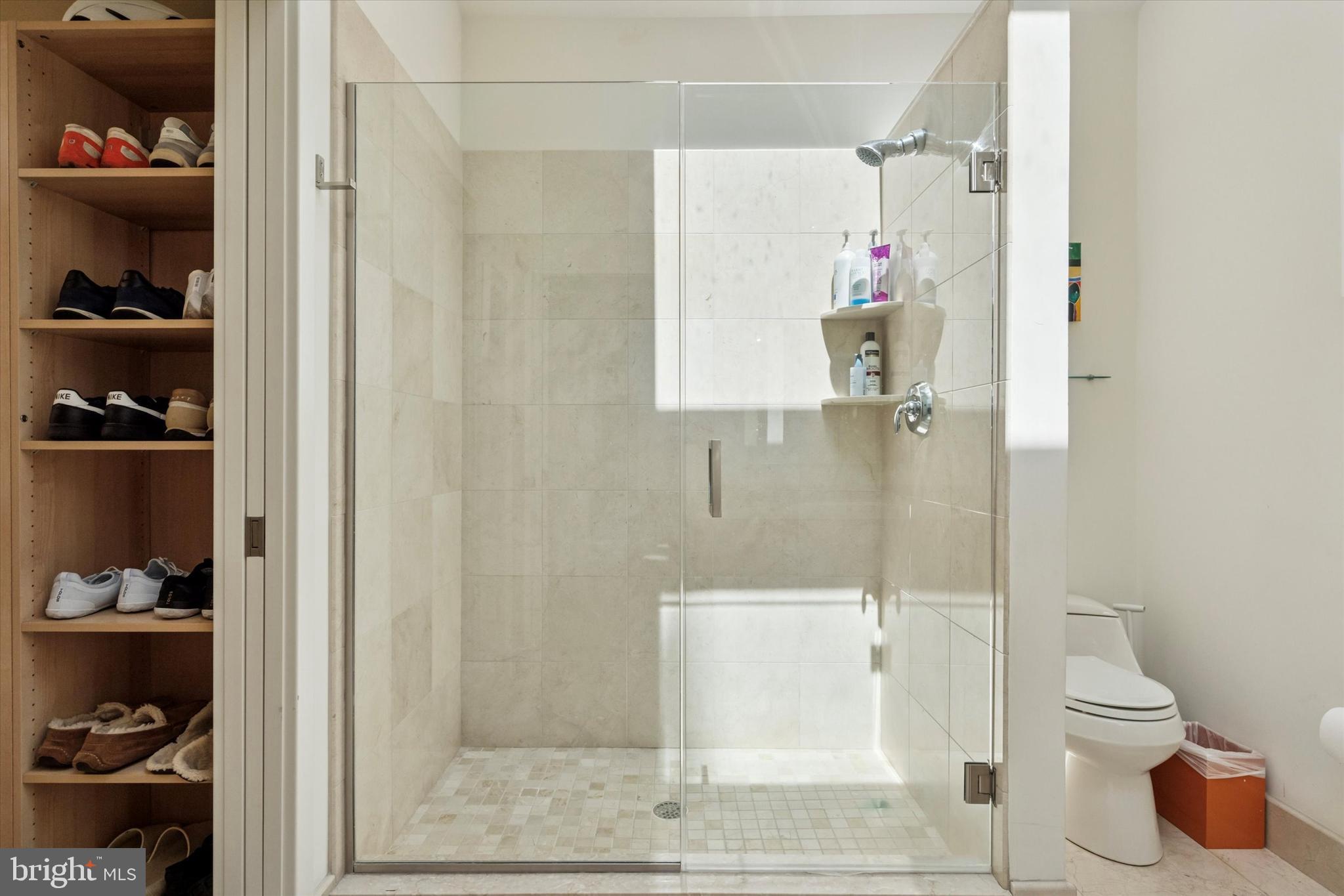 4126 Apalogen Road Philadelphia, PA 19129 - Photo 65 of 75 a bathroom with a toilet and a shower