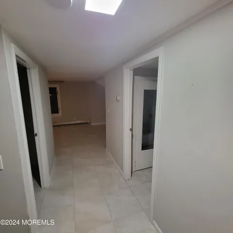 a view of hallway with stairs