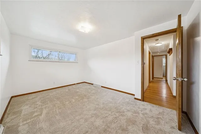 a view of an empty room