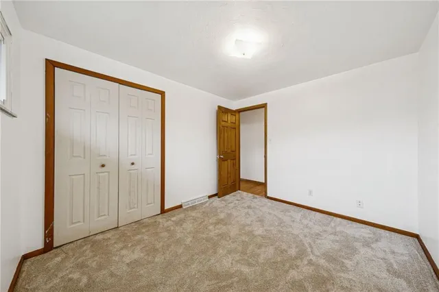 a view of an empty room