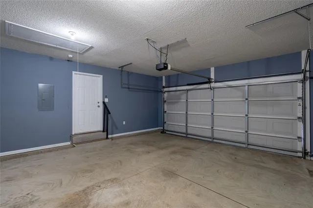 a view of an empty garage