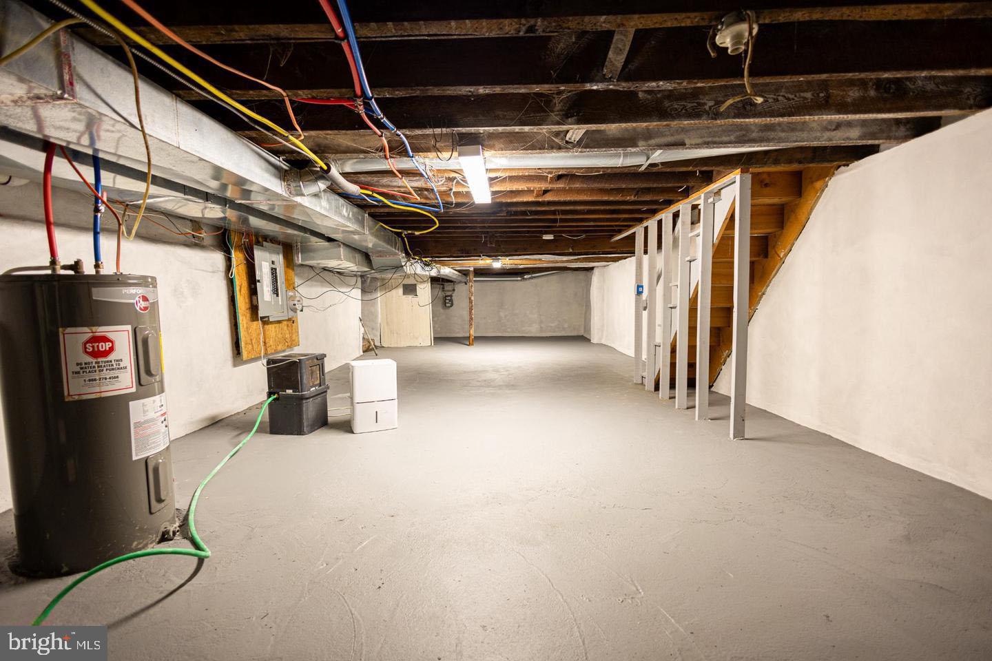 2106 Manton Street Philadelphia, PA 19146 - Photo 30 of 34 a view of water heater room with stairs