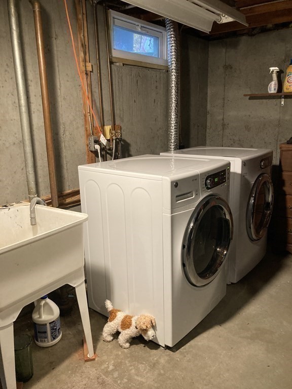 56 Ridge Road South Hadley, MA 01075 - Photo 30 of 37 a utility room with dryer and washer