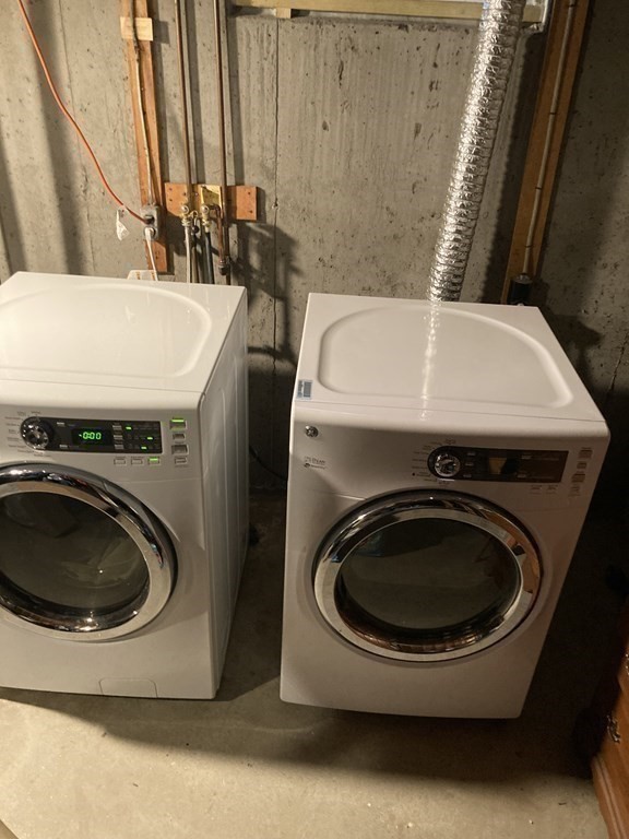56 Ridge Road South Hadley, MA 01075 - Photo 31 of 37 a utility room with a washer and dryer