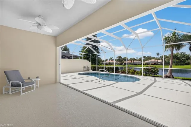 a view of an empty room with a garage